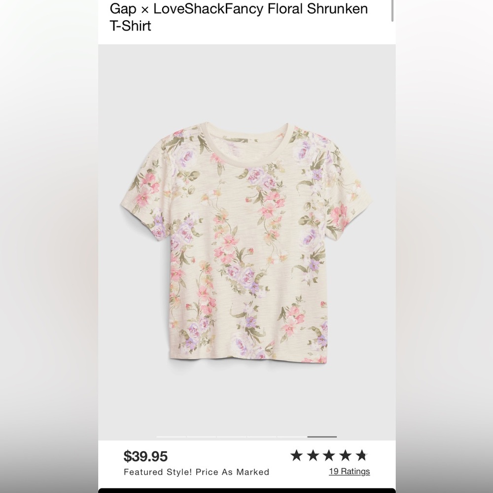 LoveShackFancy x GAP tshirt!